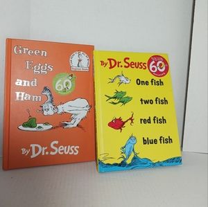 Dr. Seuss 60th Anniversary Green Eggs And Ham One & One Fish Two Fish Red Fish